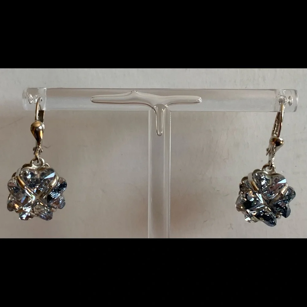 SWAROVSKI Blue Shade Crystal Earrings - Picture 7 of 10